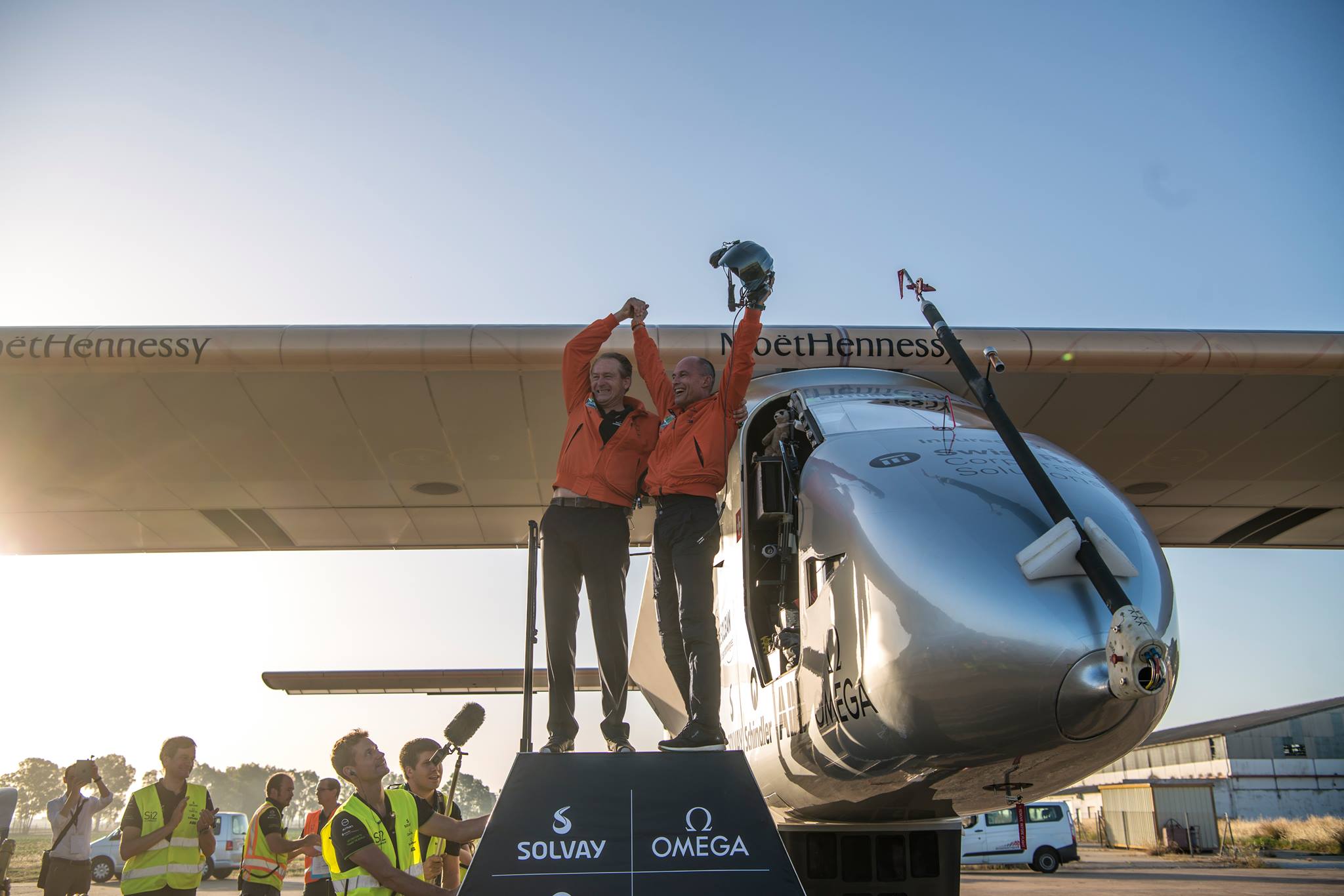 Piccard and Borschberg Solar Impulse 2
