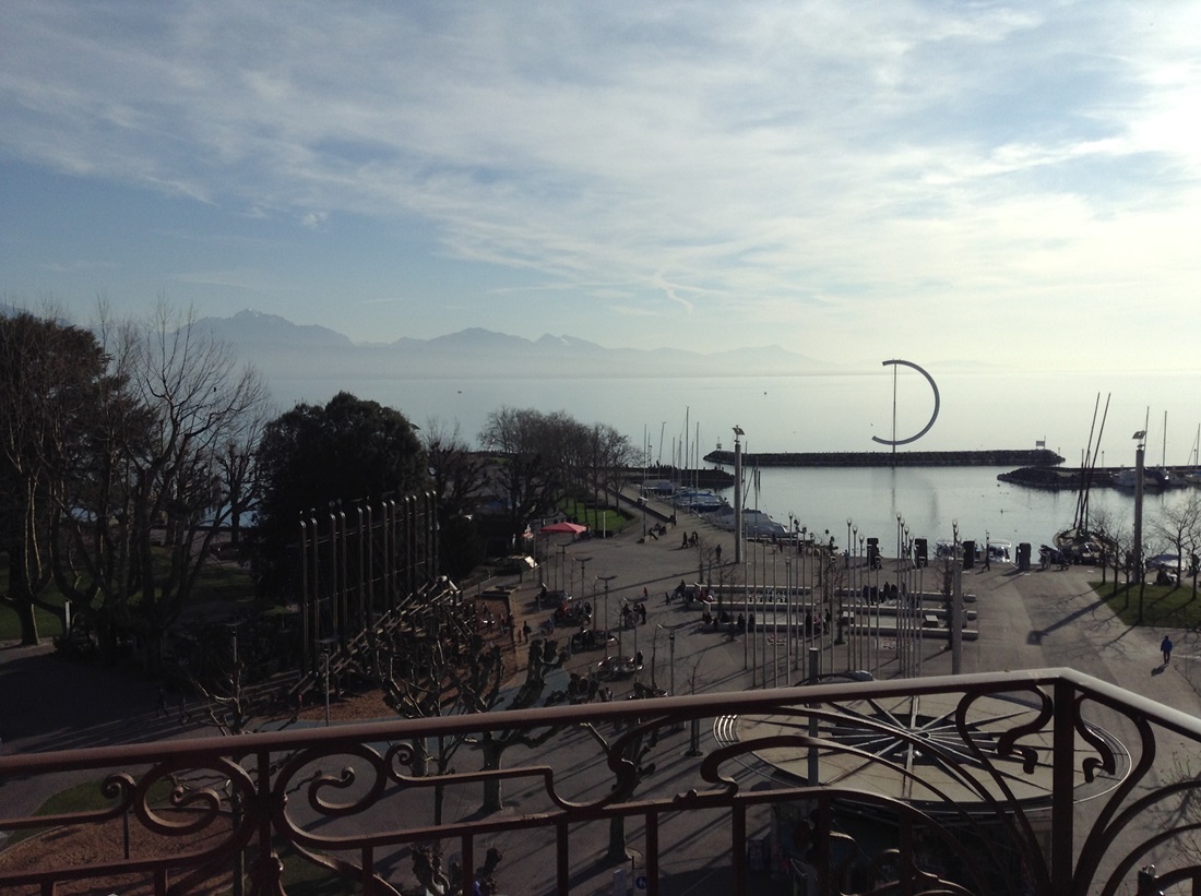 Lausanne, Switzerland and lake Leman