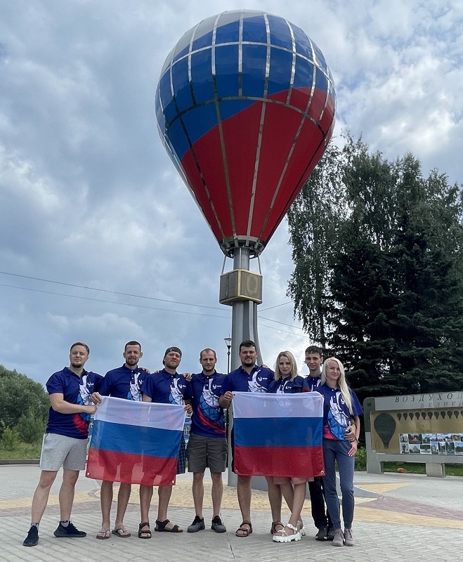 Russian team in FAI Junior World Hot Air Balloon Championship Leszno, Poland.