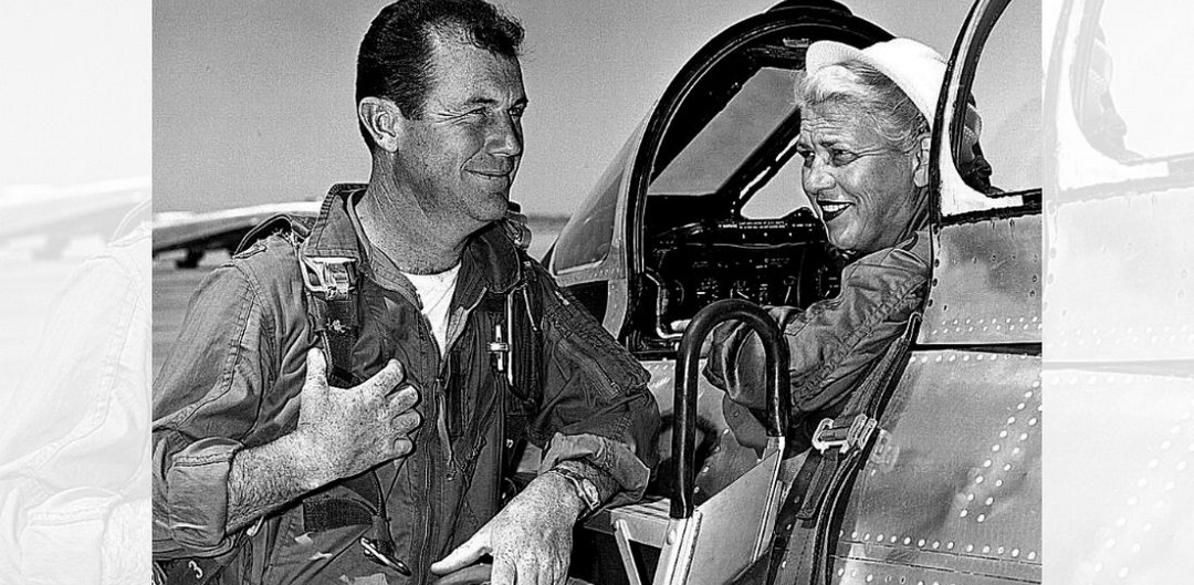 Jacqueline Cochran and Chuck Yeager