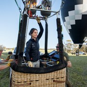 Nicola Scaife balloon pilot
